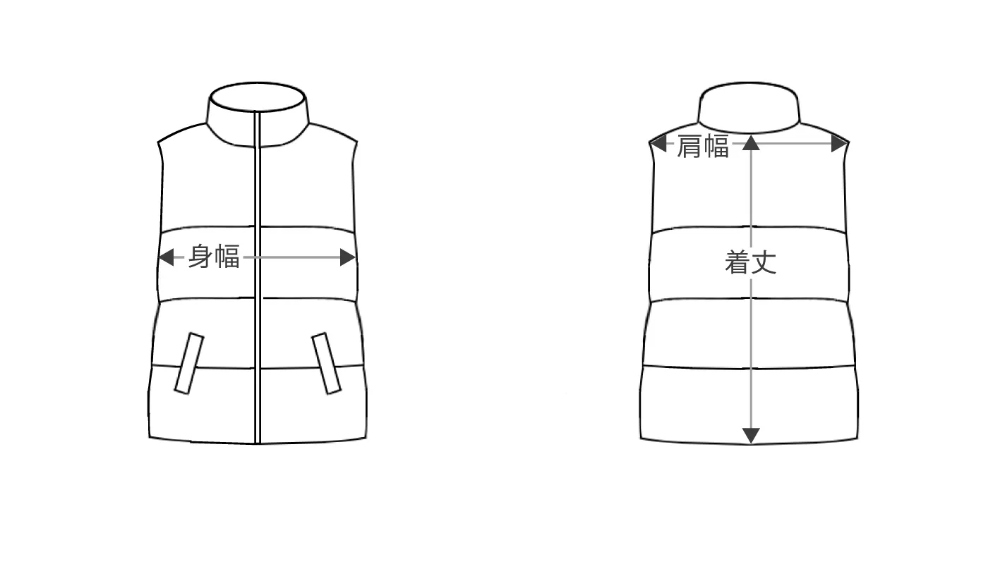 oneeight size down sleeveless