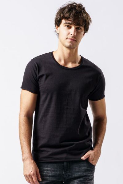 cut-off C-neck C/S S/S [black]