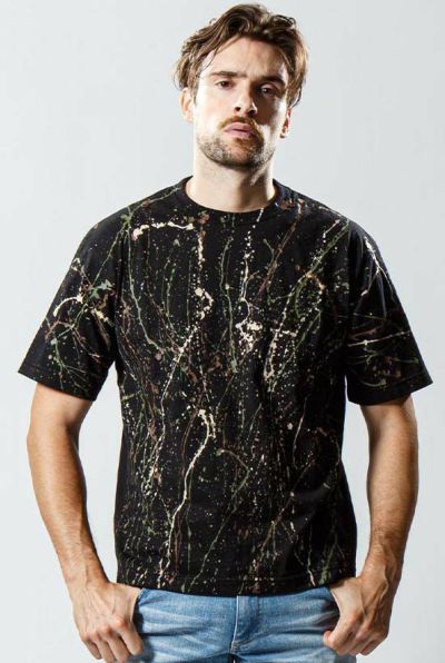 hard splash cut&sew［bk x camo］