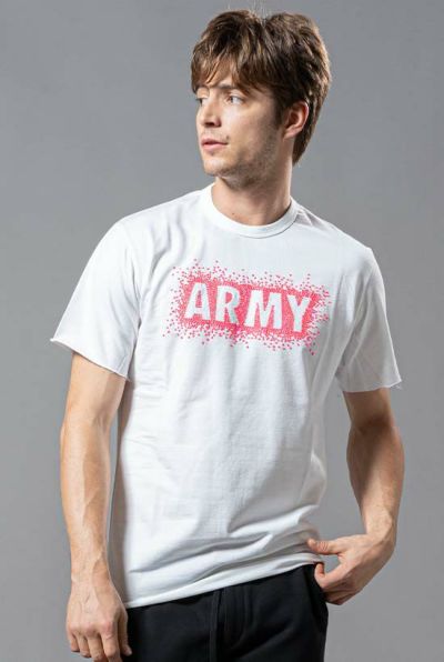 3D ARMY T ［white × pink]