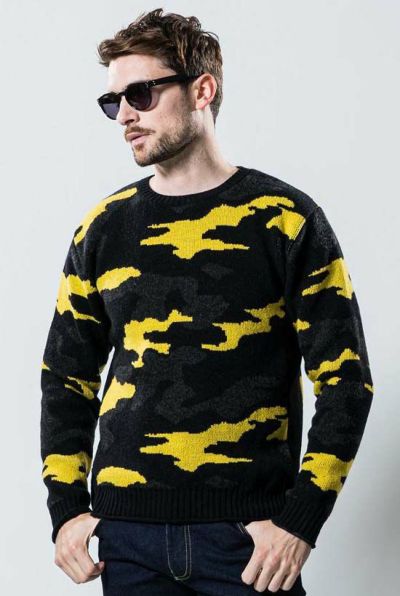 saibara knit [yellow camo]