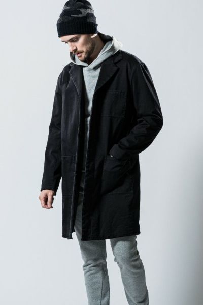 italy-army work coat [black]