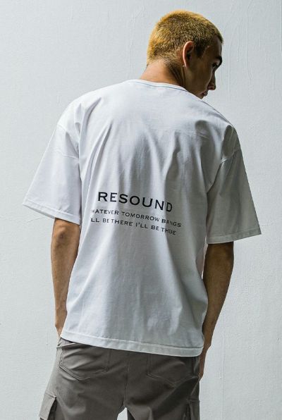 BACK ICON ROGO LOOSE TEE［WHITE］