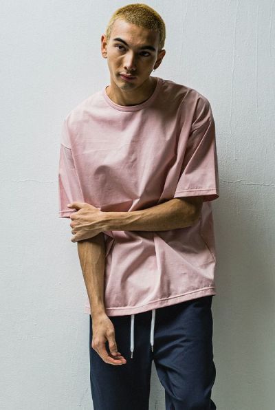 BACK ICON ROGO LOOSE TEE［PINK］