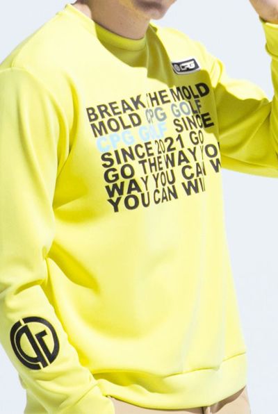 message logo pullover［YELLOW］