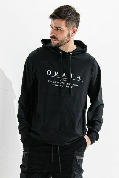 RUSH PULLOVER HOODIE［BLACK］