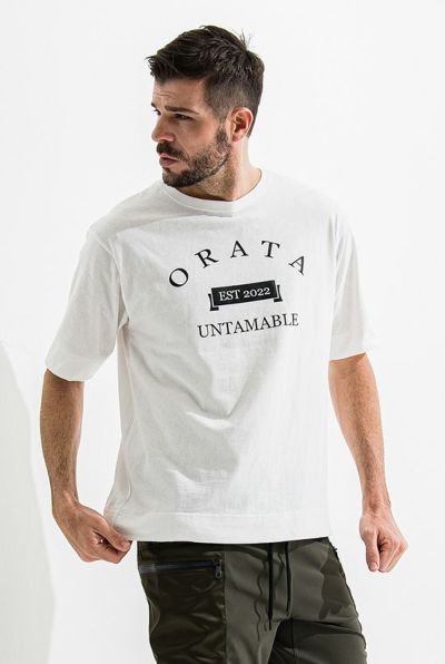 vintage college crew T［WHITE］
