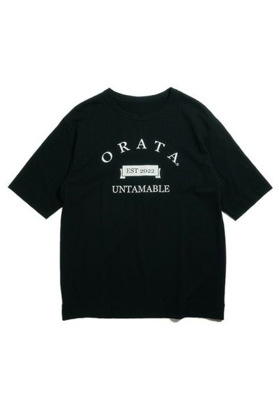 vintage college crew T［BLACK］