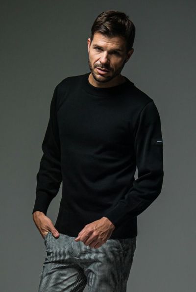 SILK  KNT LONG SLEAVE［BLACK］