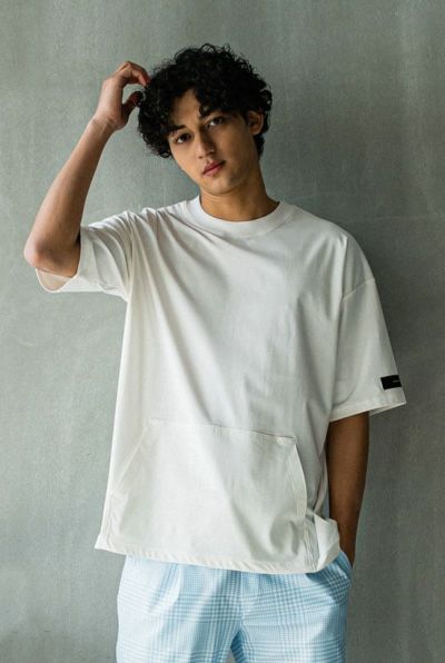 PK OVER TEE［WHITE］