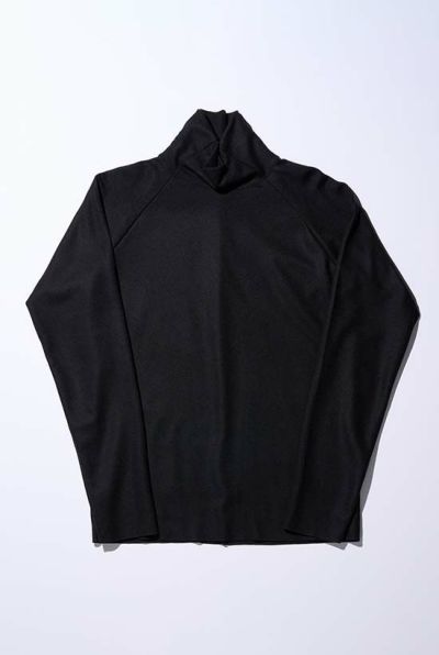 fine wool mock-neck[black] 