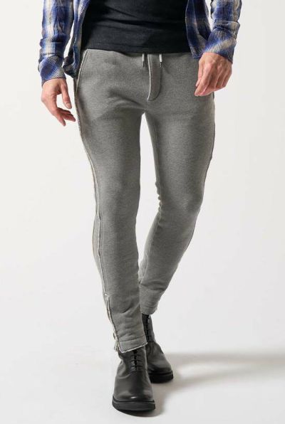 hem zip seam pants[t.gray]