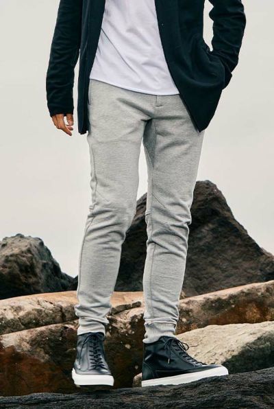 basic rib sweat pants[t.gray]
