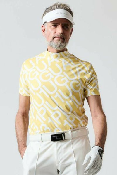 DIAGONAL LOGO MOCK NECK［YELLOW/WHITE］