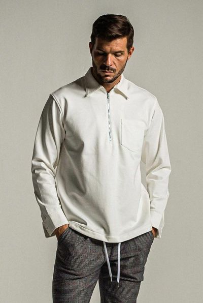 PULLOVER jersey shirt［WHITE］