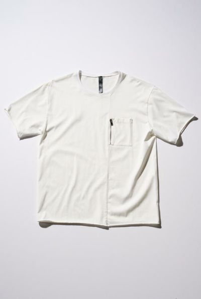 cool touch zip-pocket S/S［white］