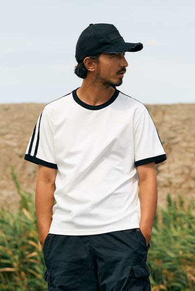 line ringer Tee［white］