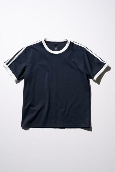 line ringer Tee［navy］