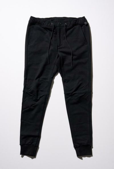 basic rib sweat pants［black］