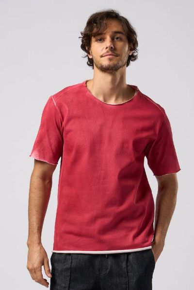 spray dye cut-off s/s［dusty pink］