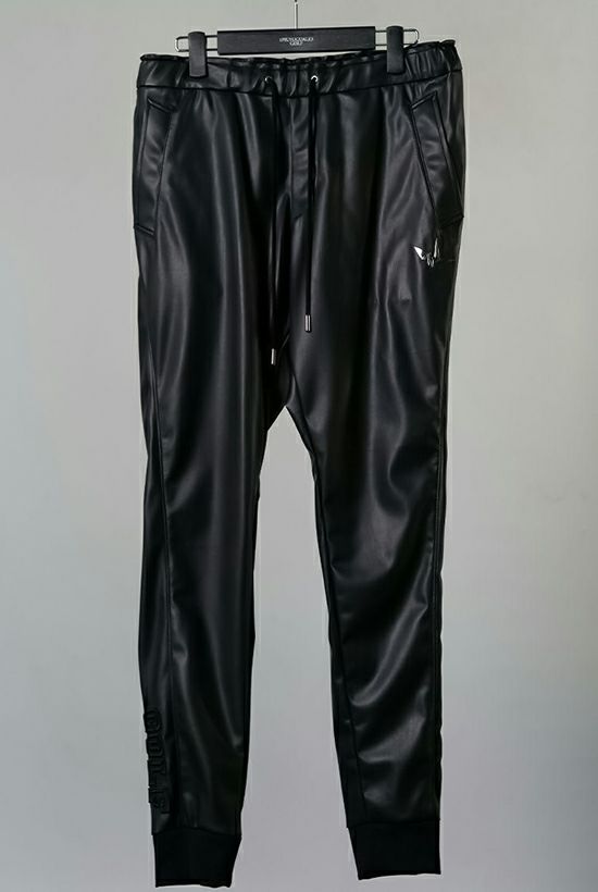 メンズウェア 1PIU1UGUALE3 GOLF fake leather rib pants 1PIU1UGUALE3 GOLF fake leather rib pants