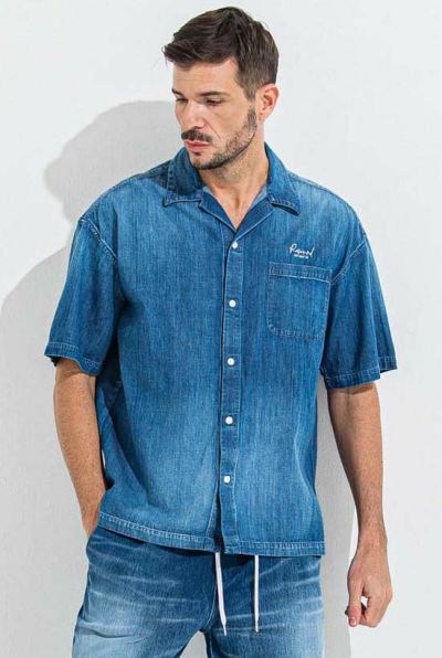 ZACK HALF DENIM SHIRTS［DIND］