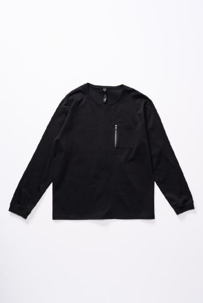 zip-pocket L/S［black］8月入荷予定