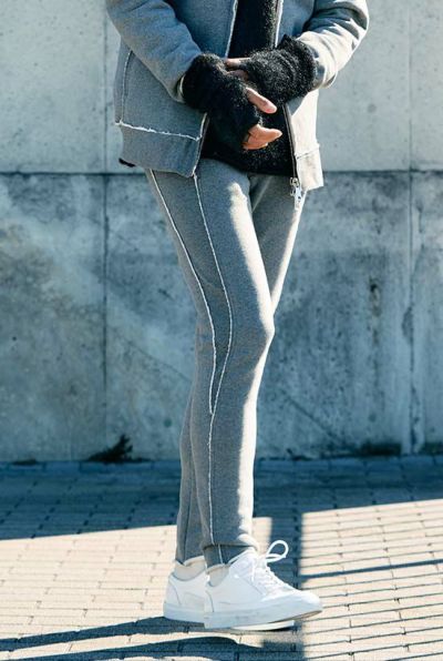 super urake seam pants［t.gray］10月入荷予定