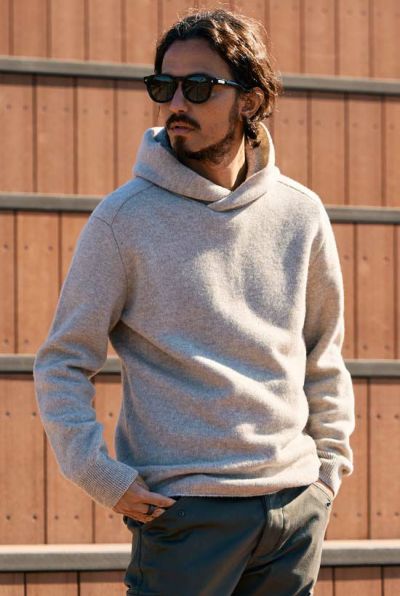 back pile hoodie［l.beige］10月入荷予定