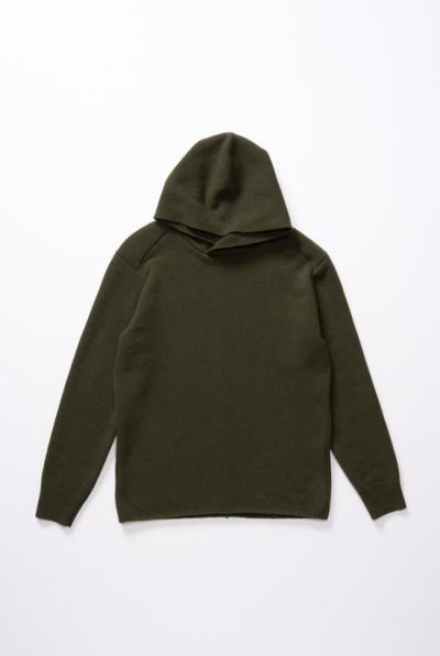back pile hoodie［d.khaki］10月入荷予定