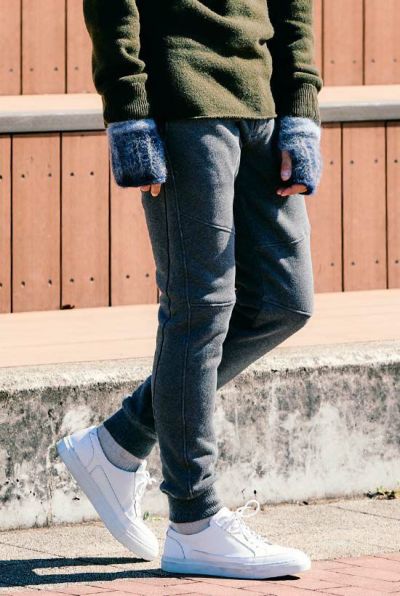 back boa rib pants［charcoal］10月入荷予定