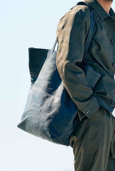 KOBE LEATHER big tote bag［black］5月入荷予定