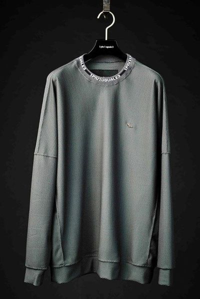 113 SPORT TECHNICAL MESH CHARCOAL LOOSE FIT CREW［CHARCOAL］